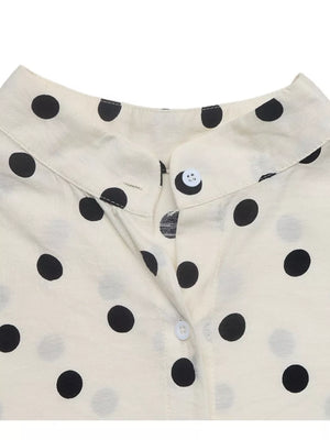 Polka Dot Button-up Shirt option 9