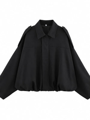 Polyester 100% Care instructions: Hand wash cold bomber jacket in Burgundy with oversized silhouette