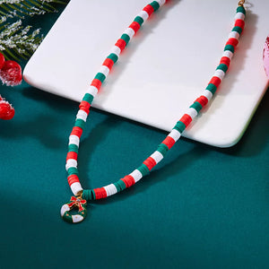necklace in Style B with striped and pendant