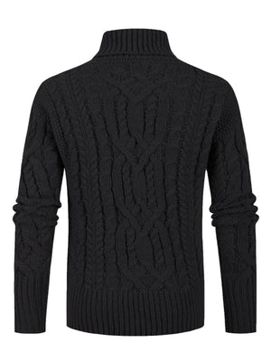 slate gray pullover sweater with stretch and long sleeve