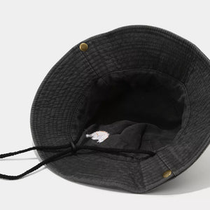 polyester Imported Size &amp hat in Black with bucket silhouette