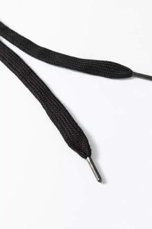 Black drawstring with metal tips from loungewear set.