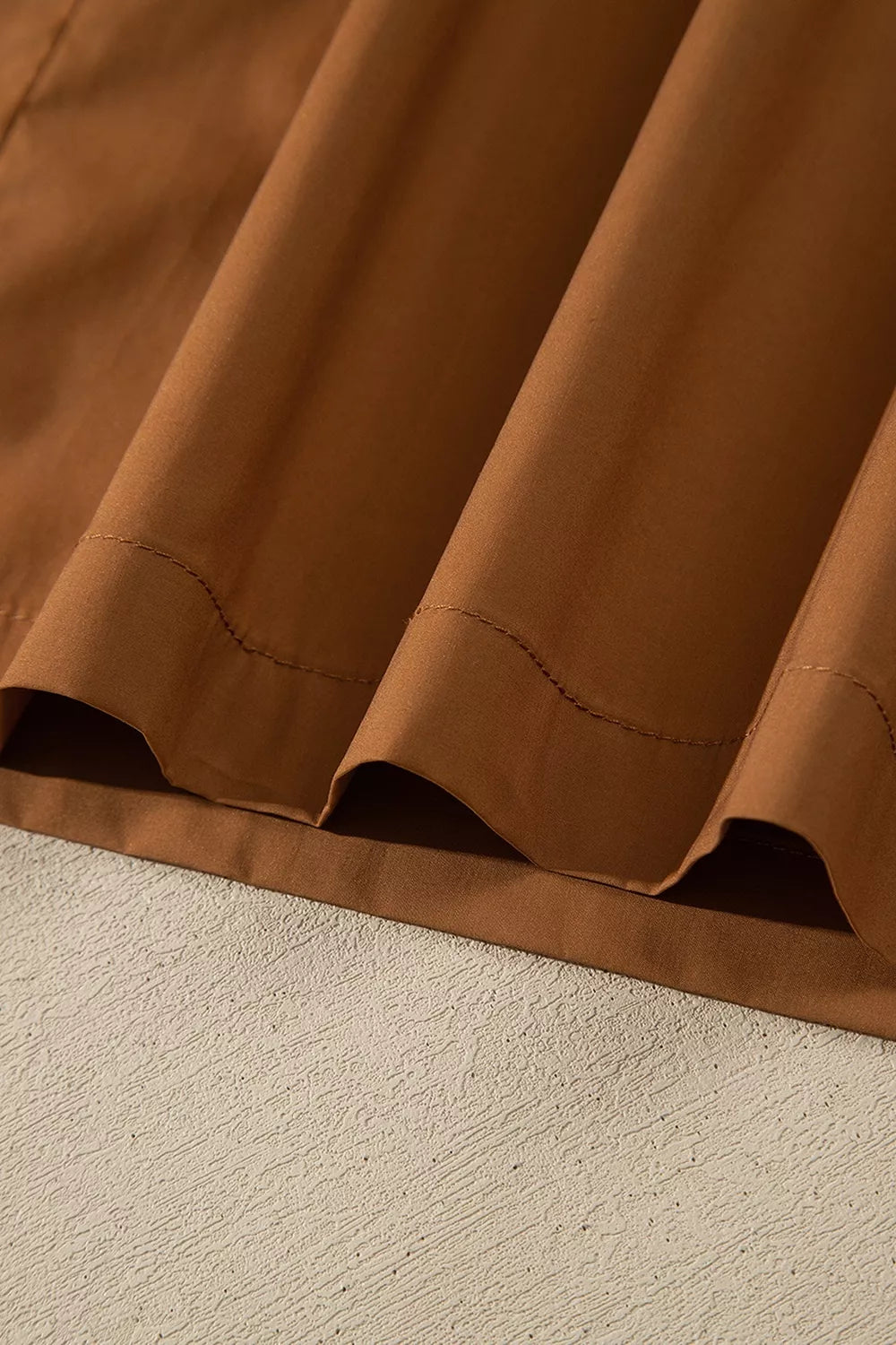 rust maxi dress with pullover and color-block