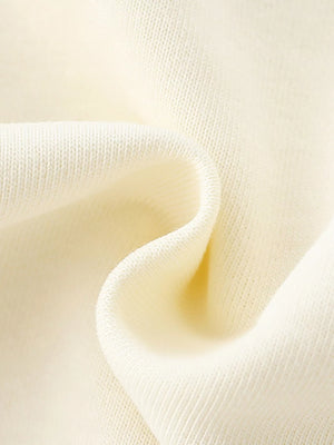 Cute Rabbit Piano Sweatshirt in Ivory