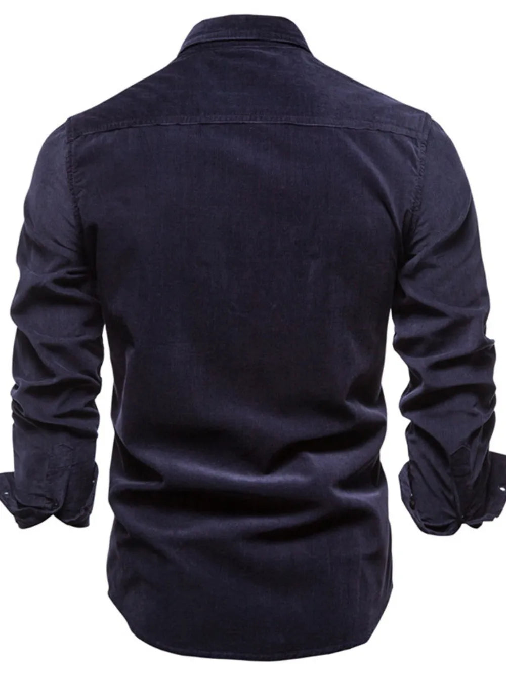 Camel Corduroy Utility Shirt with Patch Pockets