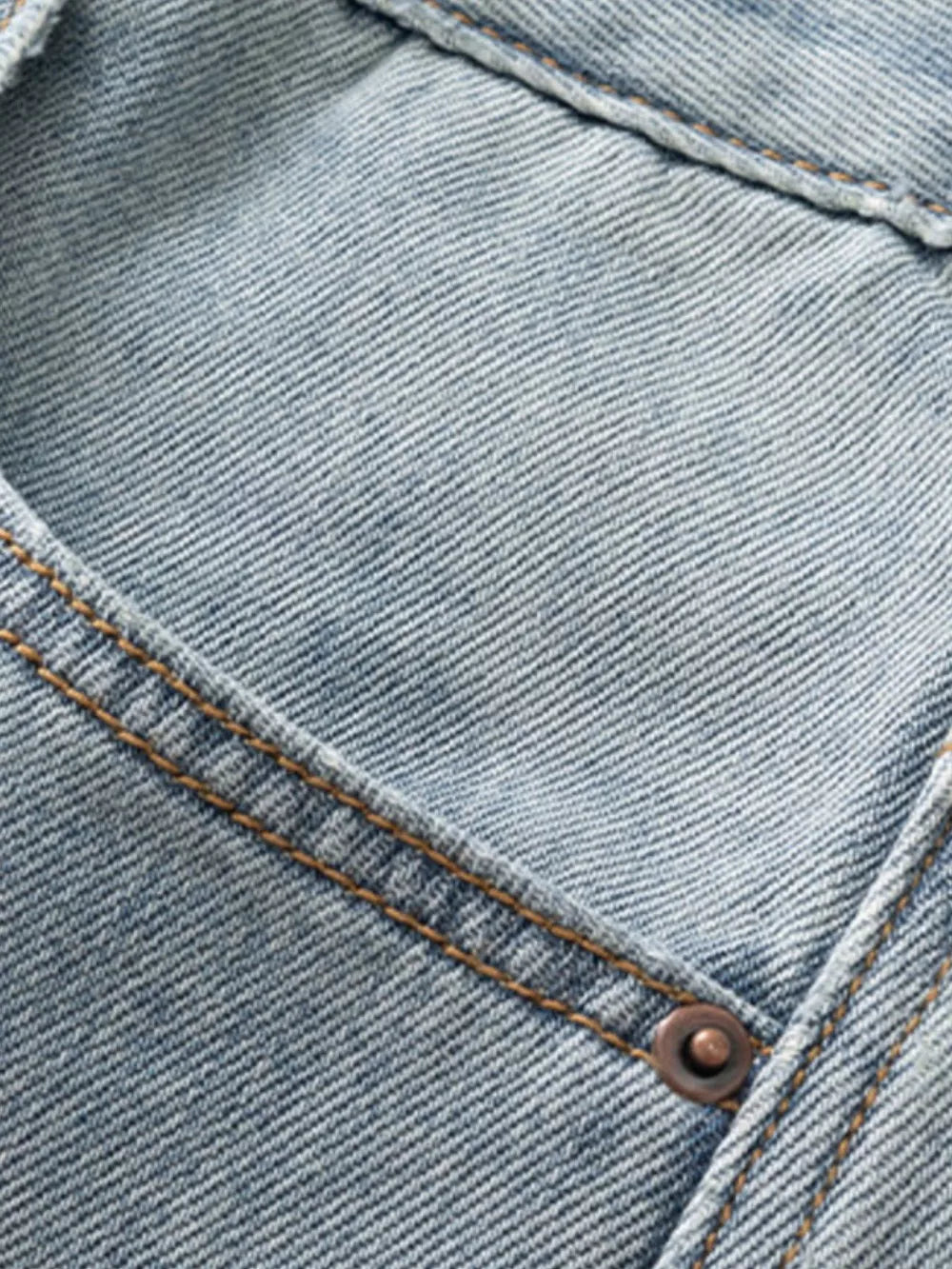Men's Loose Fit Blue Jeans option 5
