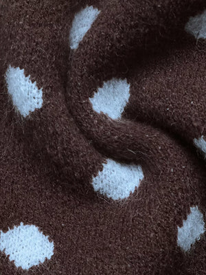 brown cardigan