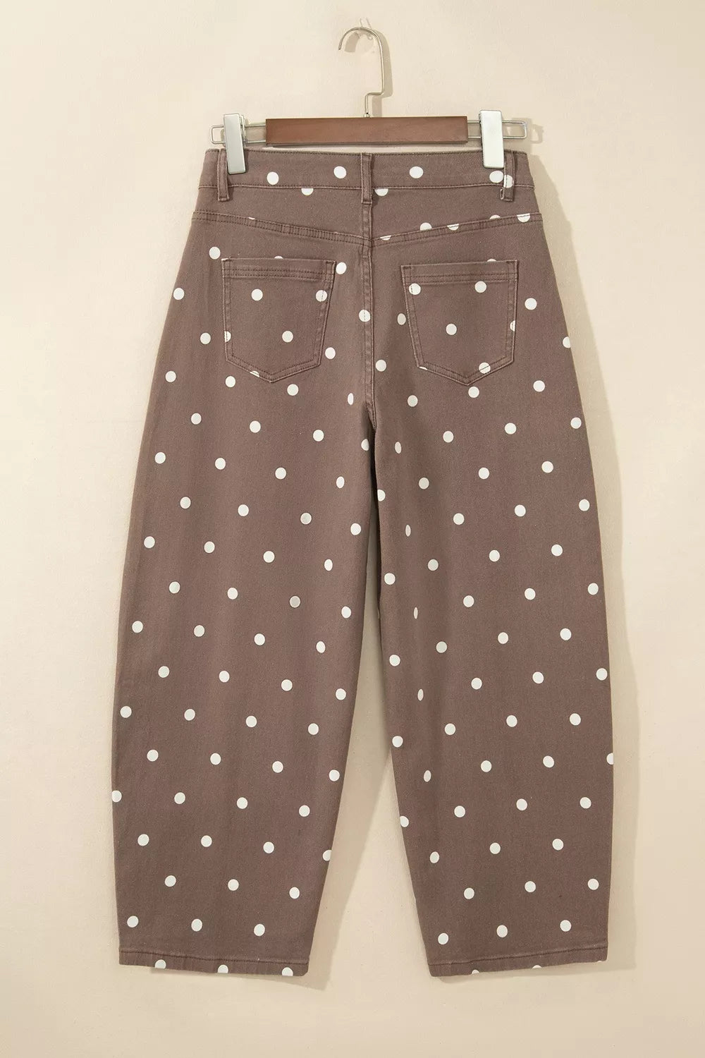 jeans in Dark Brown with pocketed and ankle-length