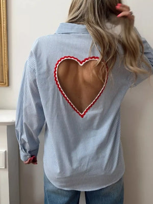 Classic Striped Button-down Shirt option 4