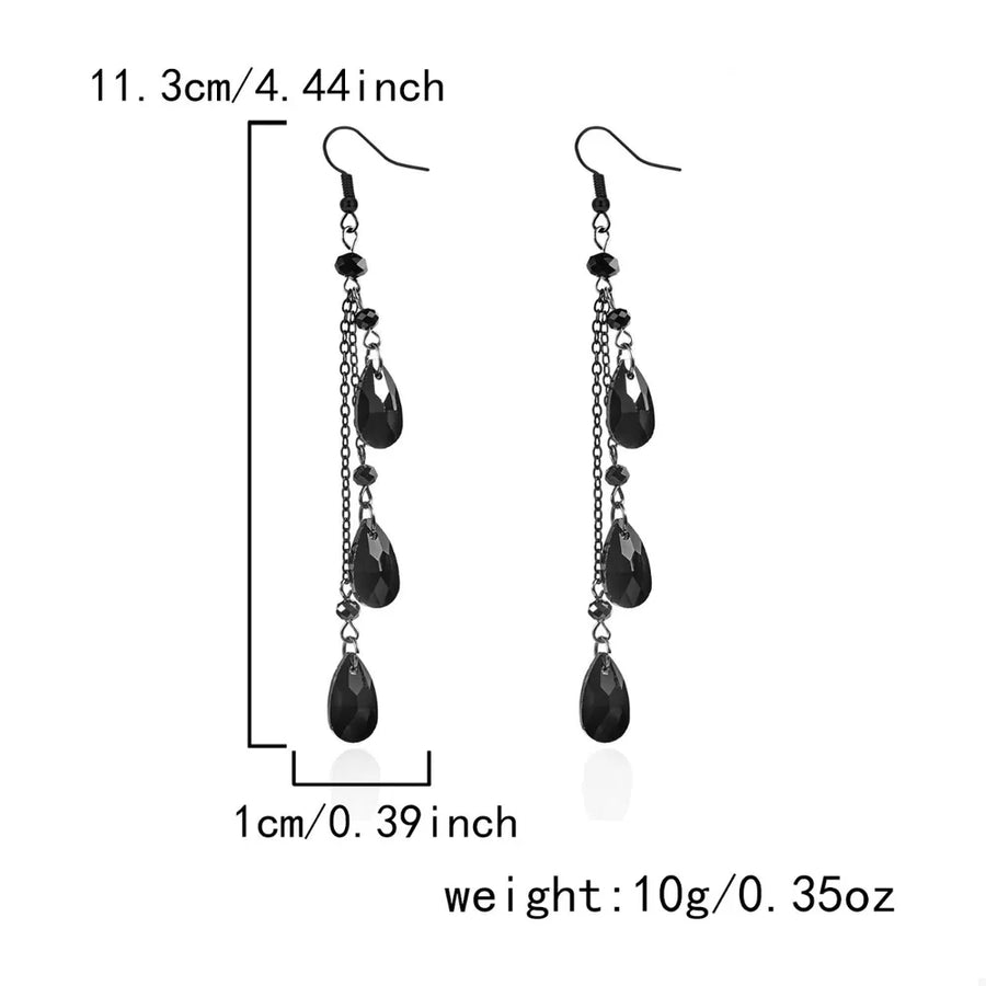 black earrings