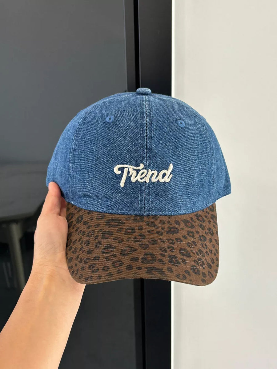 Black Leopard Embroidered Baseball Cap