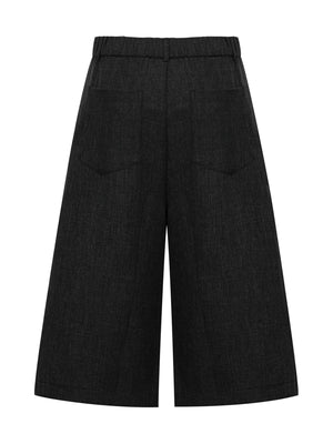 capri pants in charcoal with high-waisted and capri