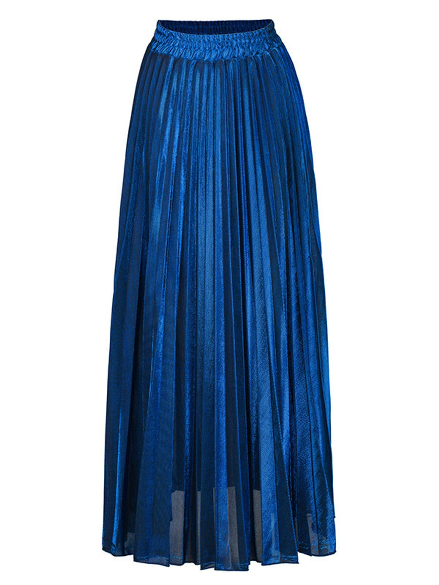 maxi skirt in Regal Black