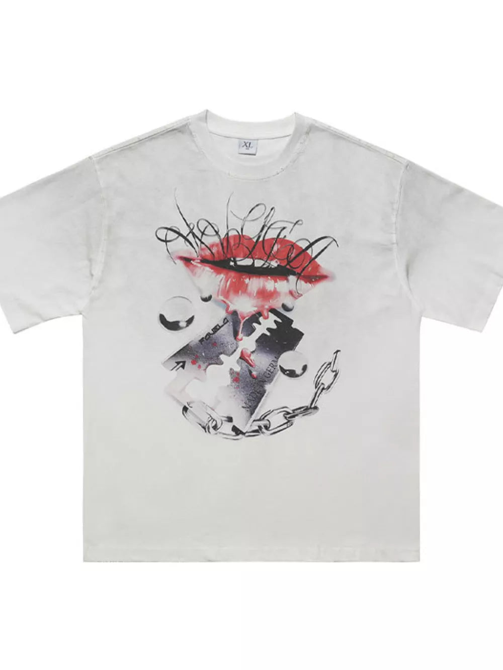 White Men's Graphic Short Sleeve T-shirt