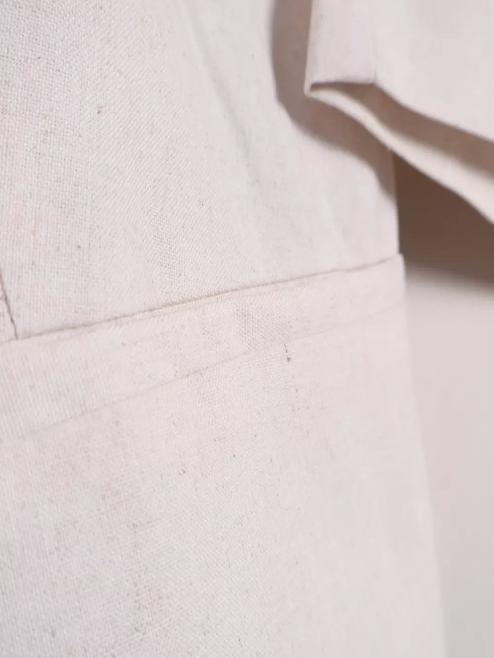 Khaki Color relaxed vest with v-neck