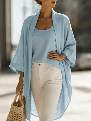 100% polyester Care instructions: Machine wash cold cardigan in White with relaxed silhouette