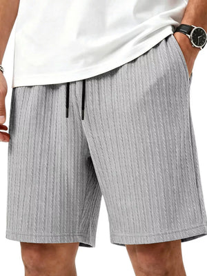 light gray athletic shorts with textured and N/A