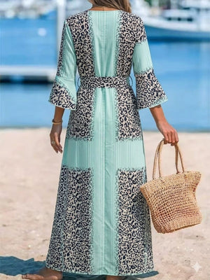 Blush Pink maxi dress with maxi and wrap