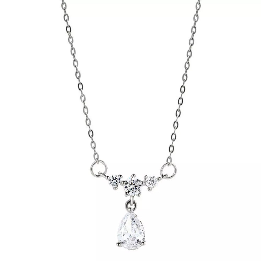 classic necklace in clear with not applicable