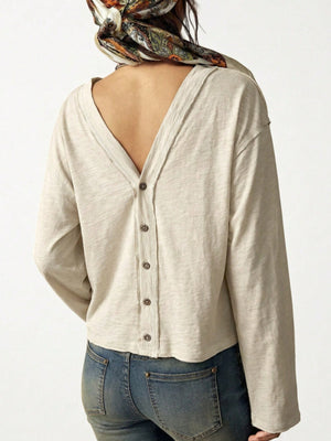 Apricot relaxed t-shirt with round neck