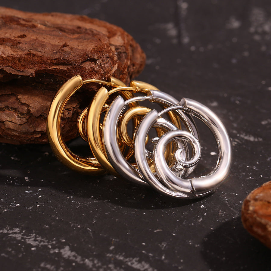 earrings in silver