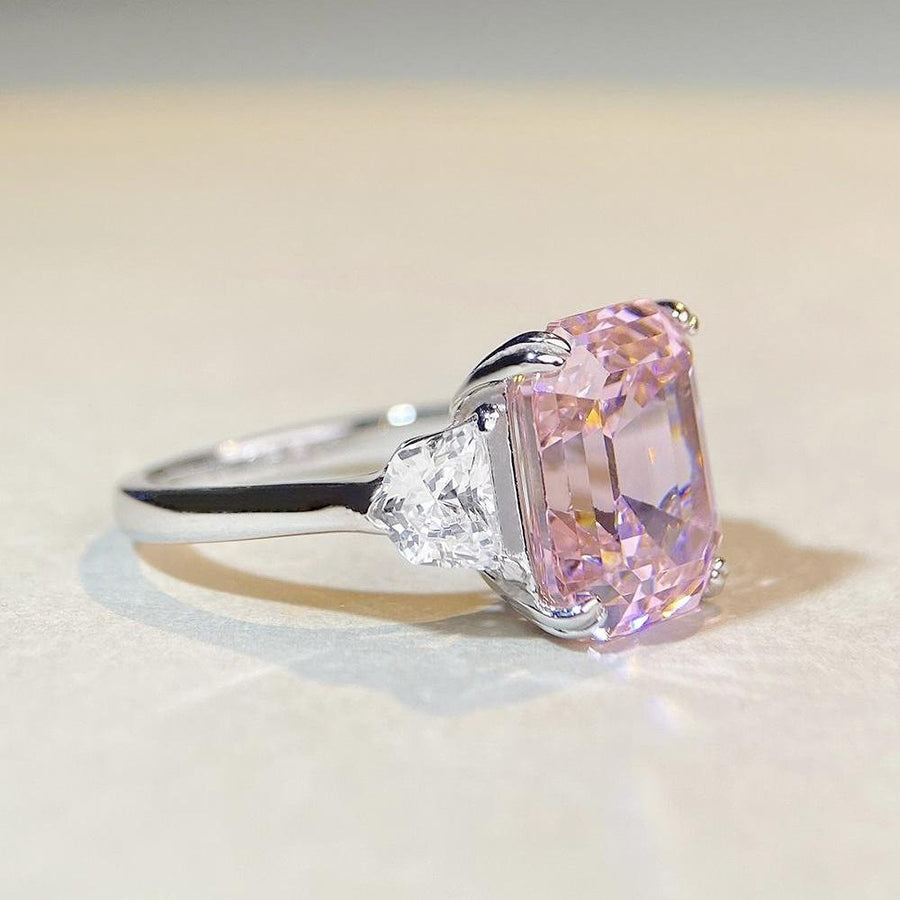 ACCESSORIES in Blush Pink with geometric and zircon stones