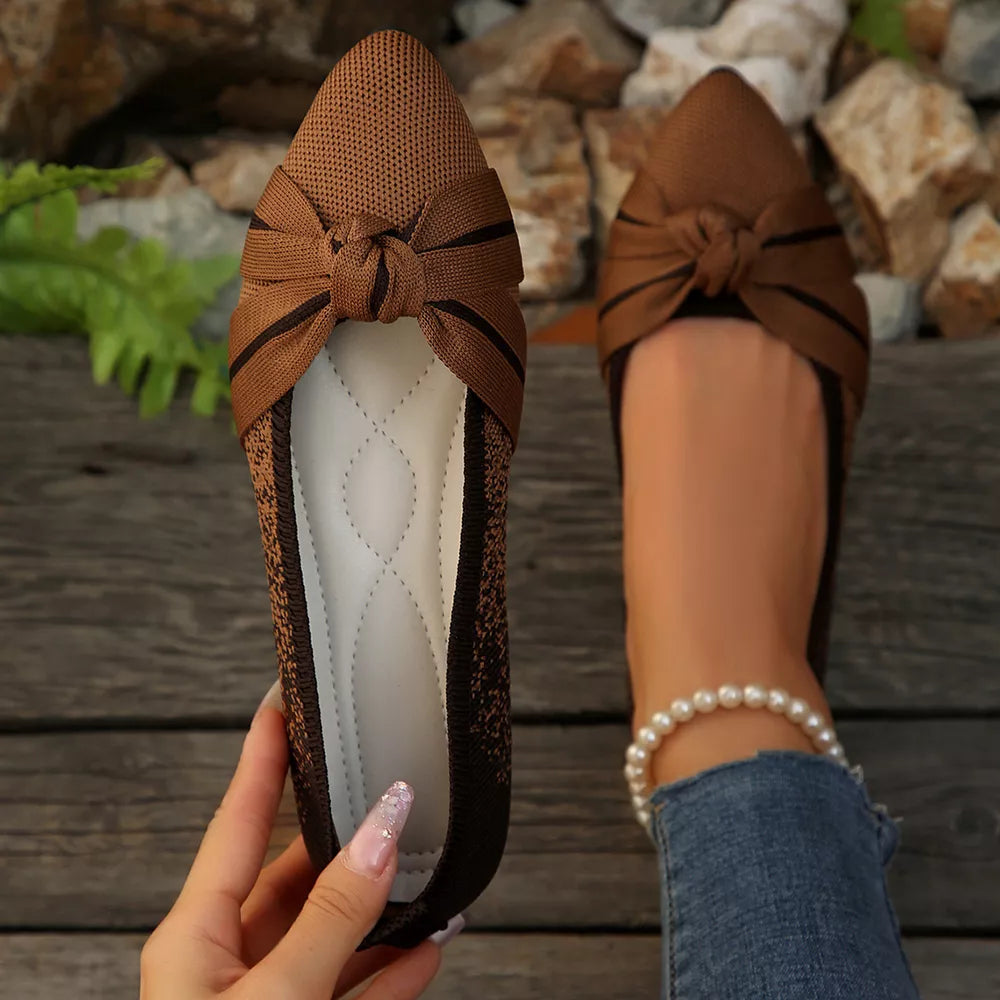 beige pointed toe flat flats with not applicable