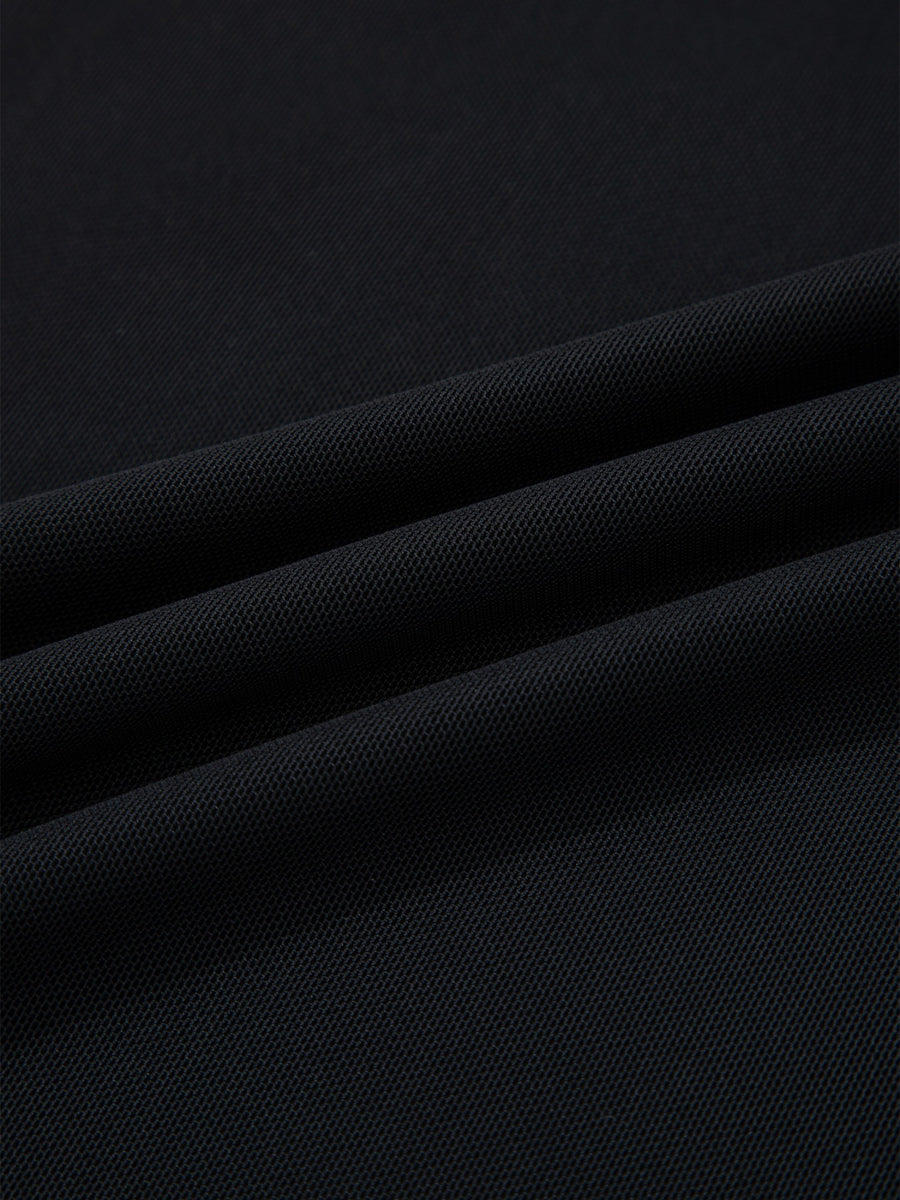 Sheer Mesh Cap Sleeve T-shirt