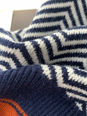 preppy sweater vest in Blue with v-neck