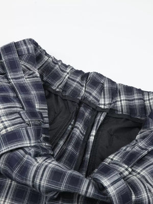 Men S Plaid Wide-leg Pants option 6