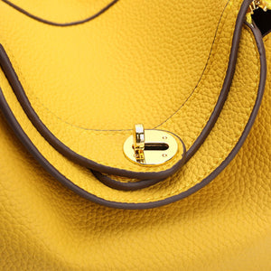 bright yellow handbag