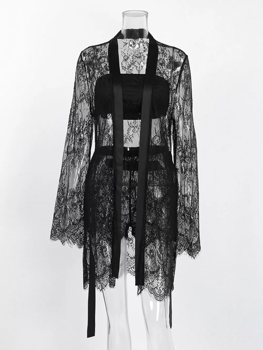 romantic lounge set in Black with strapless