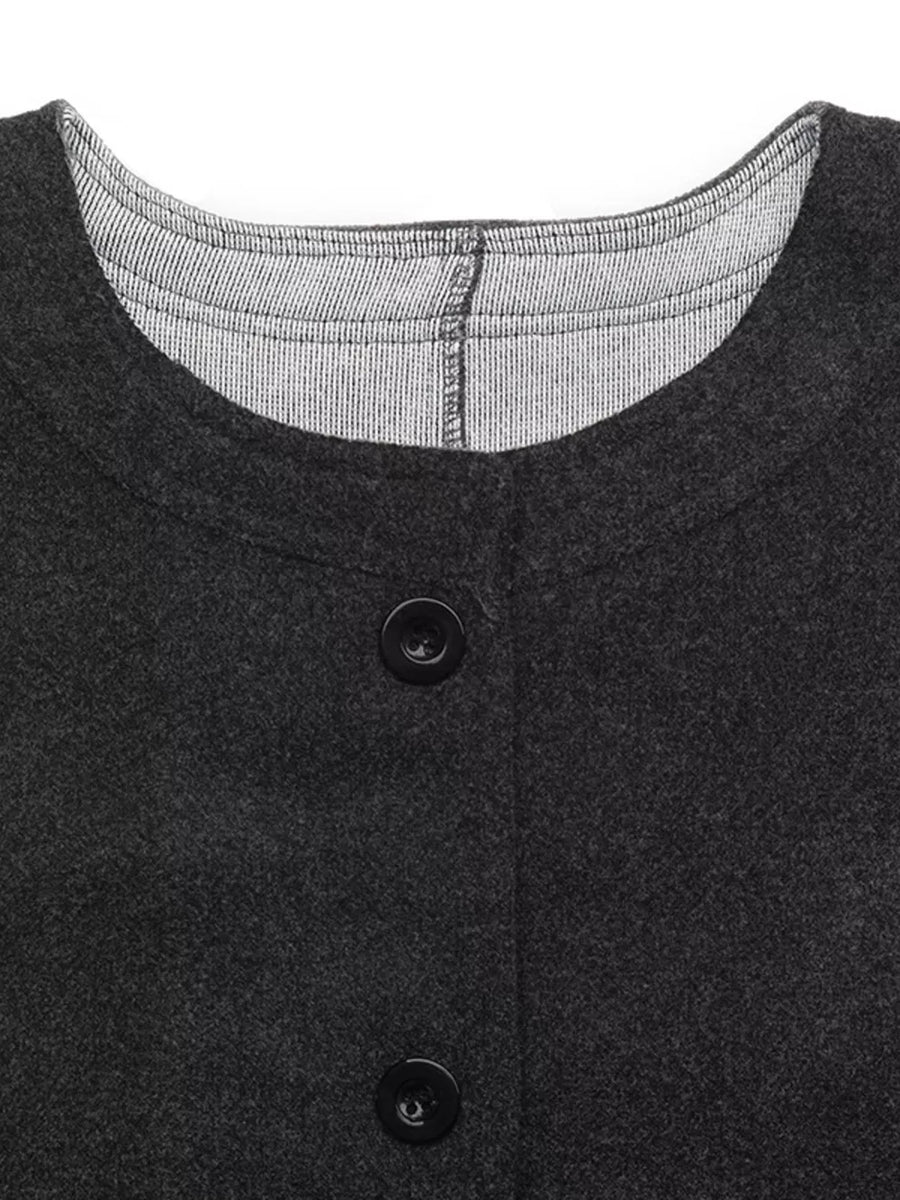 Sleeveless Longline Vest Coat option 9