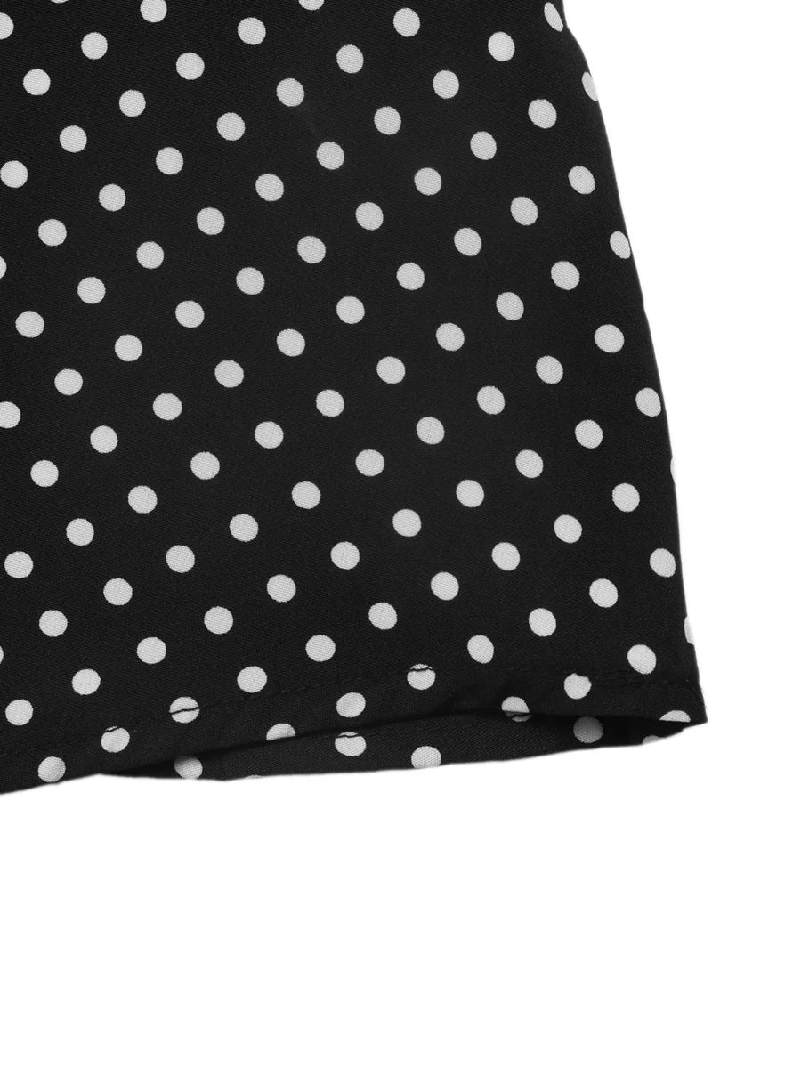 maxi dress featuring polka dot in white with 96% polyester, 4% elastane Care instructions: Machine wash cold texture