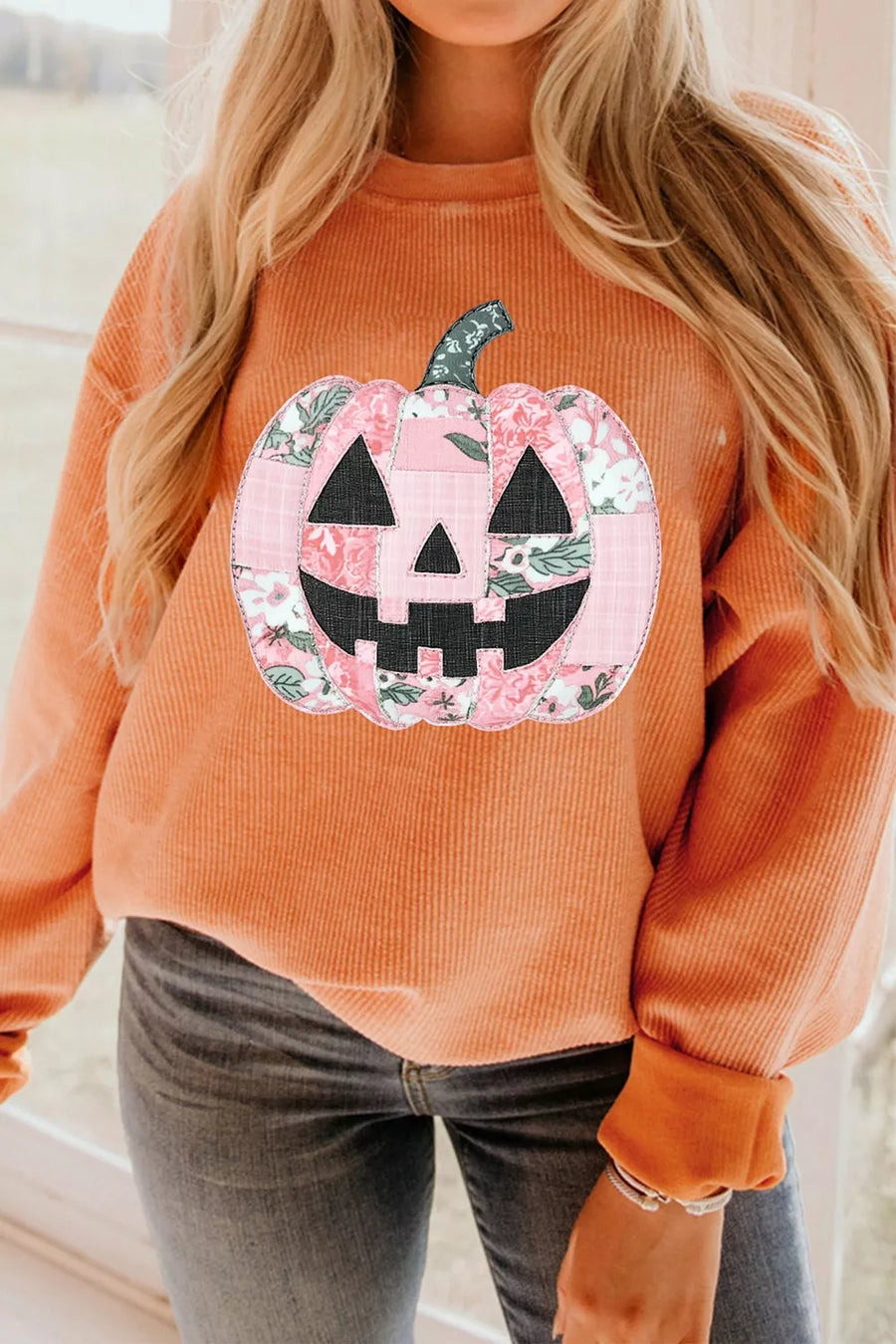 Sherbet sweatshirt with tunic-length and pullover