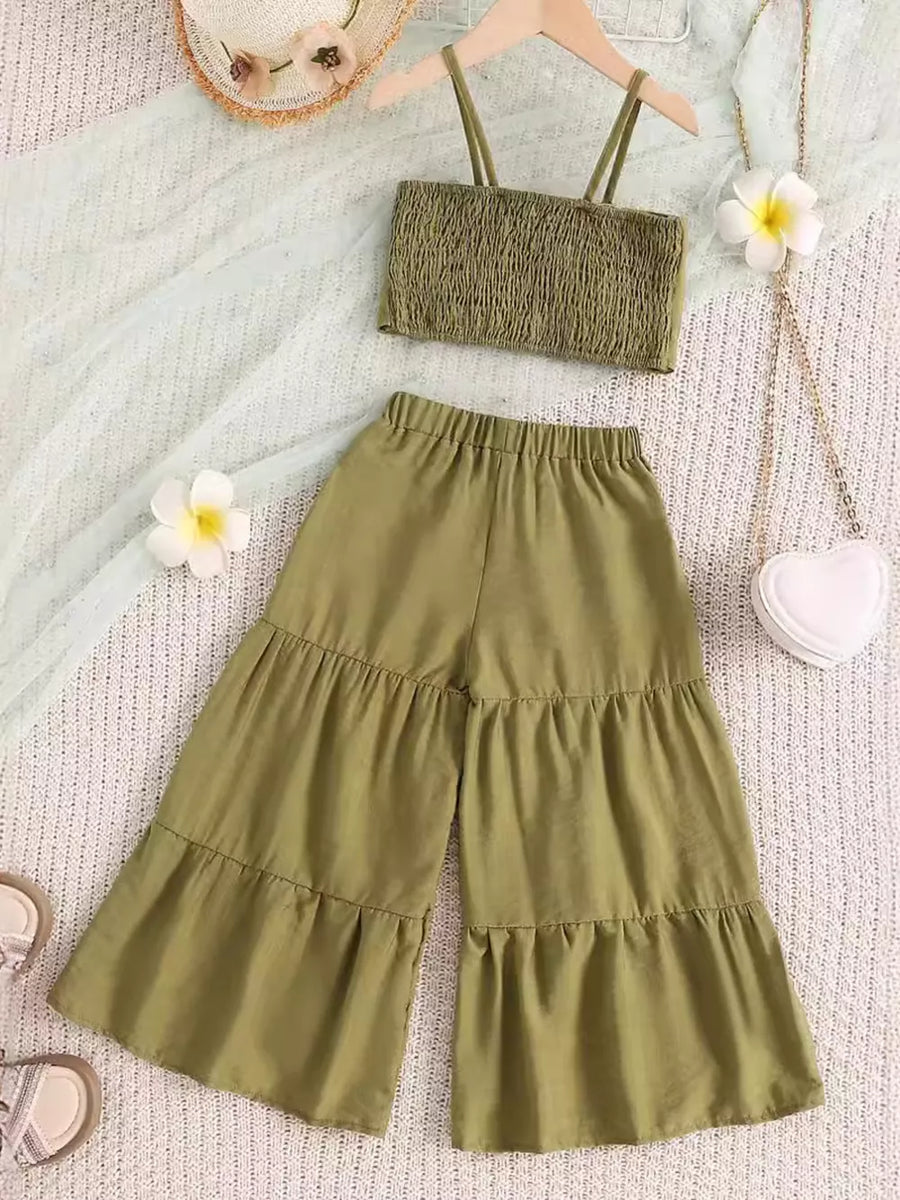 Children's Smocked Bow Cami And Pants Set option 7