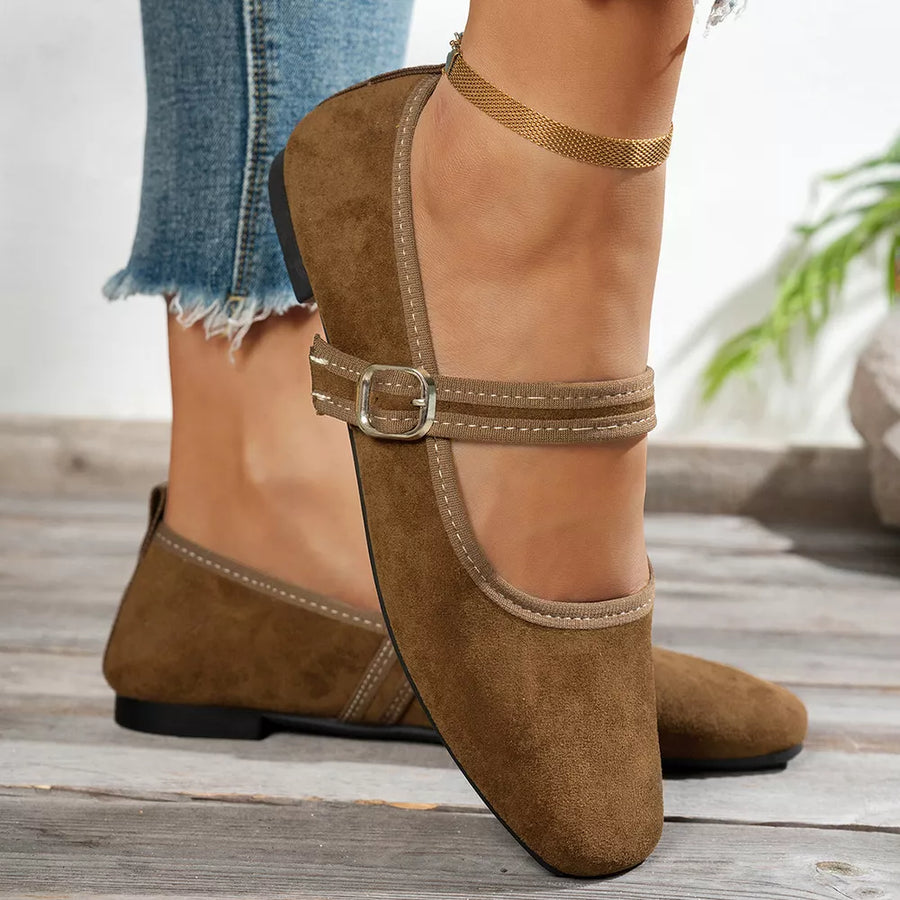 Polyester, Rubber Imported Size &amp flats in Light Brown with flats silhouette