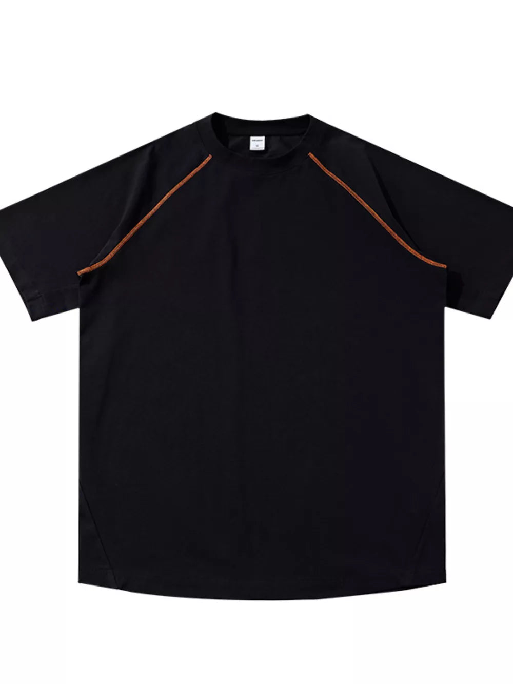 Men S Round Neck Short Sleeve T-shirt in Army Green