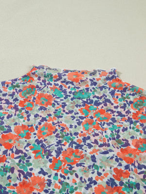 blouse featuring floral in Floral with 95% polyester, 5% elastane Care instructions: Machine wash cold texture