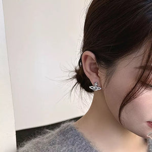 925 sterling silver,Moissanite Carat weight: 2ct Care instructions: Avoid wearin earrings in Silver with not applicable