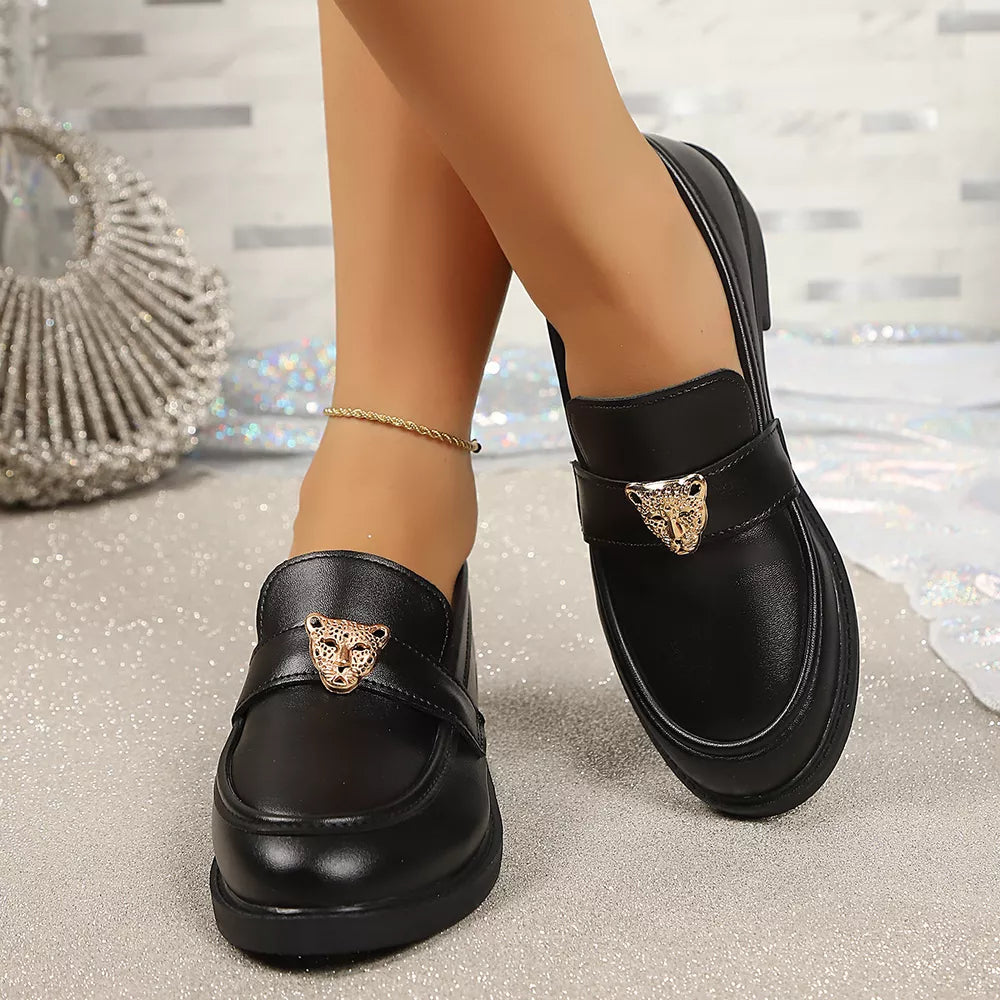 fuchsia loafers