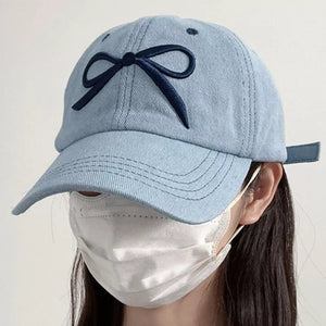 Embroidered Bow Baseball Cap option 4
