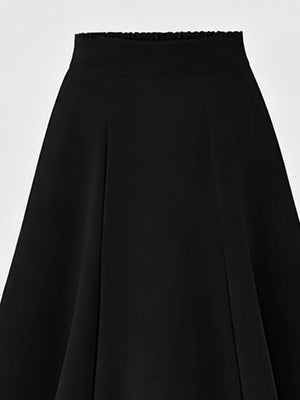 A-line Midi Skirt With Elastic Waistband, view 15