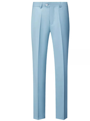 Men's Slim Fit Full Size Dress Pants in Royal Blue