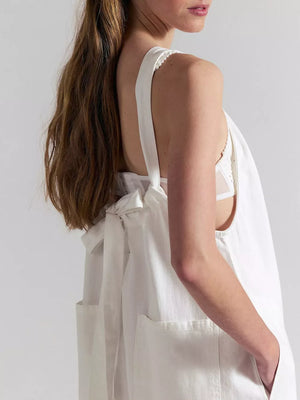 100% polyester Care instructions: Machine wash cold jumpsuit in Sky Blue with loose silhouette