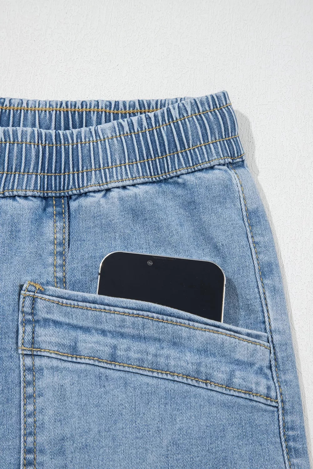 wide-leg jeans in Light Blue with N/A and N/A