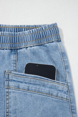 wide-leg jeans in Light Blue with N/A and N/A