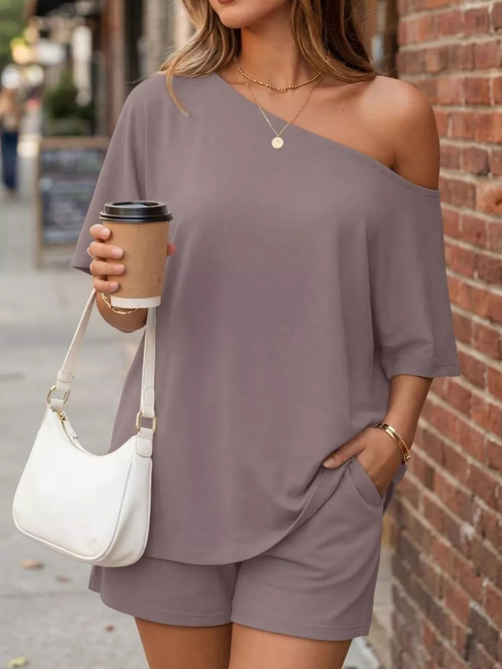 Blue two-piece set