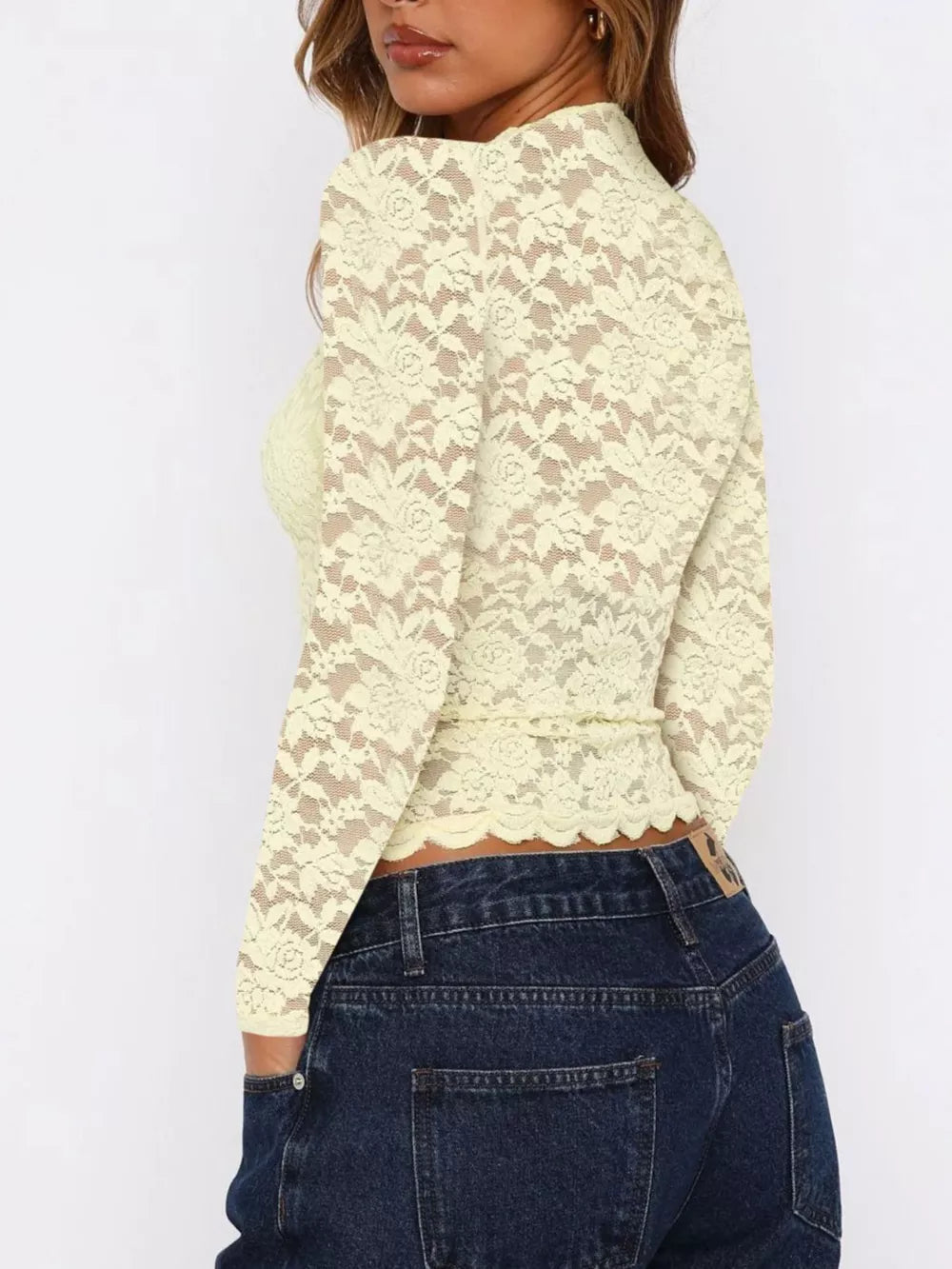 crop top featuring floral in blush pink with 100% polyester Care instructions: Machine wash cold texture