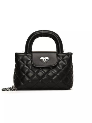Quilted Heart Lock Crossbody Bag option 8
